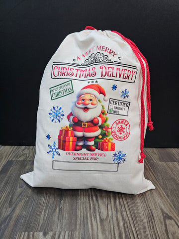 Custom Christmas Sacks with Image