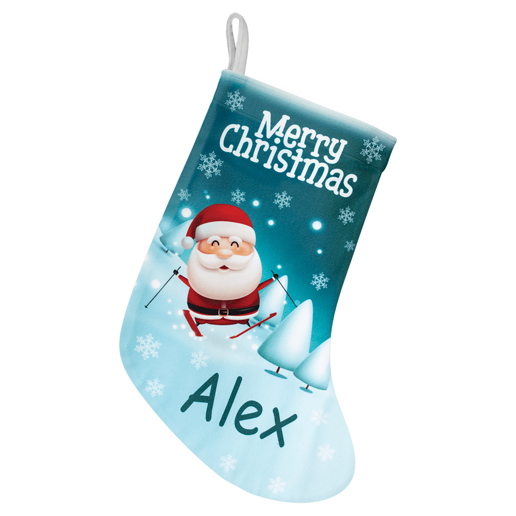 10" x 14" White Sublimatable Holiday Stocking