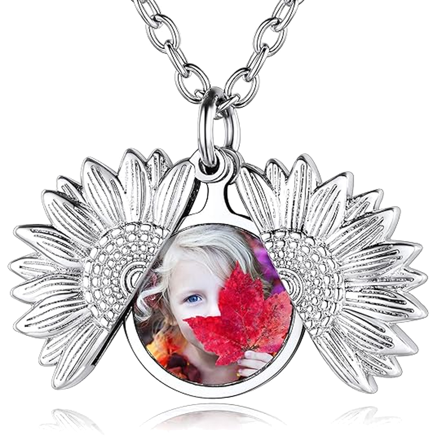 Sublimation Sunflower Shape Necklace