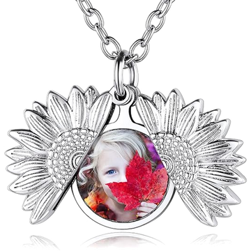 Sublimation Sunflower Shape Necklace