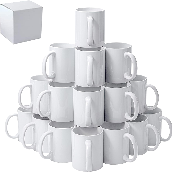 Case Of 36 11 Oz White Sublimatable Ceramic Mug With White Box Epic