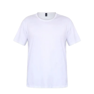 Youth 100% Ring Spun Polyester soft feel Sublimation White Blank T-shirt