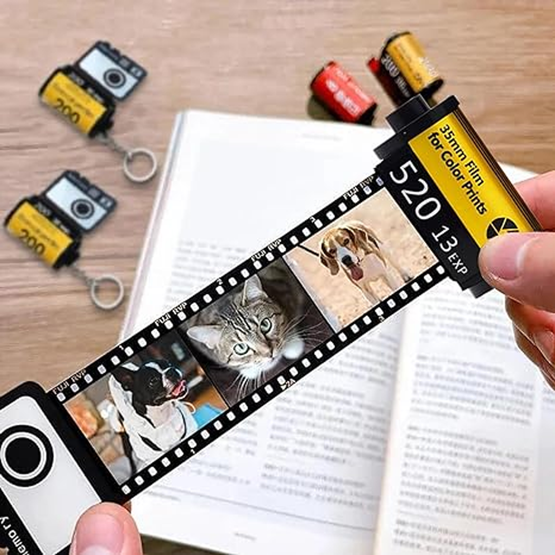 Sublimation Memory Film Roll Keychain