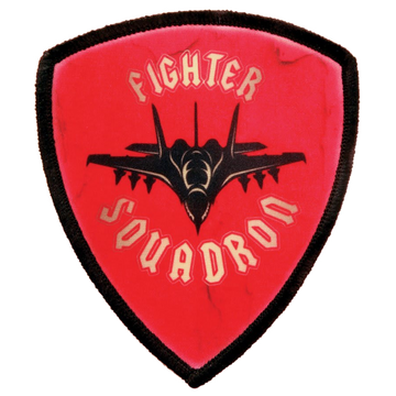 3" Shield Sublimatable Patch with Adhesive & Black Border