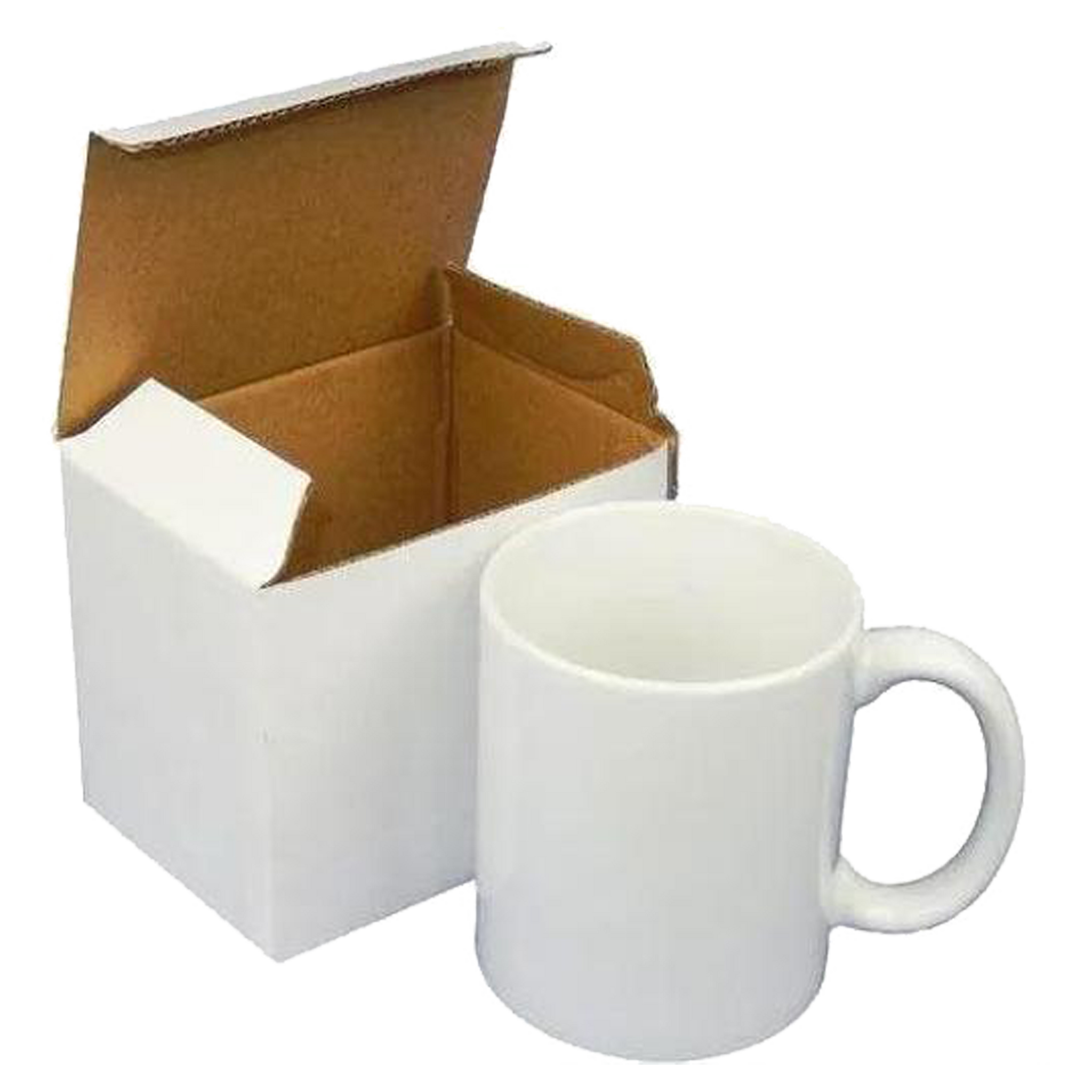 15 oz. White Sublimatable Ceramic Mug with White Box