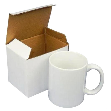 15 oz. White Sublimatable Ceramic Mug with White Box