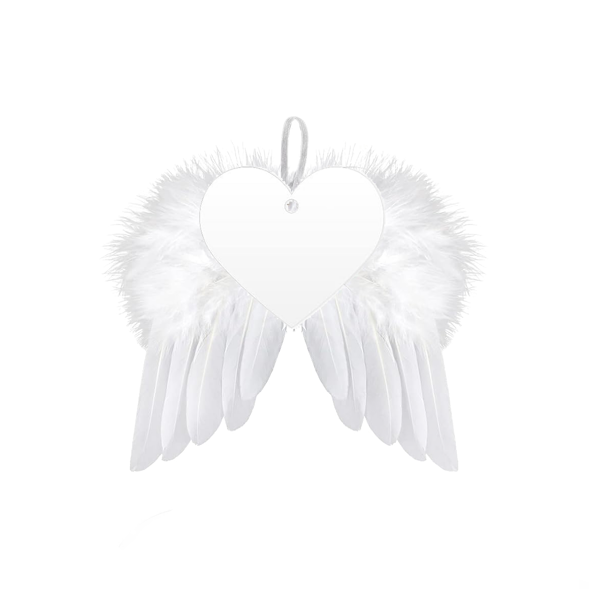 White Angel Wings Ornament