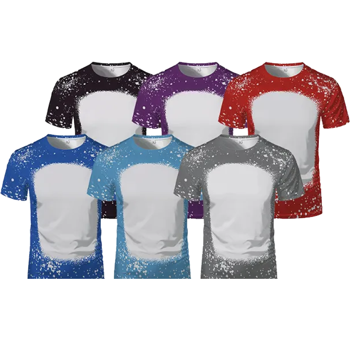 sublimation bleached t-shirt