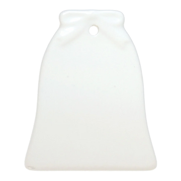 3" Bell Sublimation Ceramic Ornament with Hole