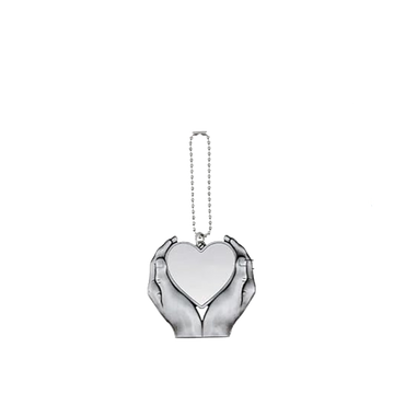 Sublimation Blank Hand Heart Shape Ornament Car Pendant