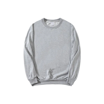 Gray 95% polyester sublimation sweatshirt