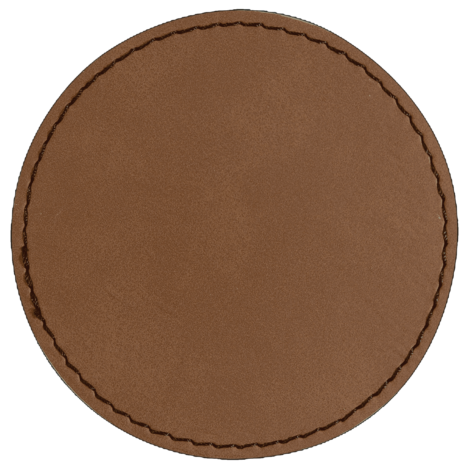 3" Round Laserable Leatherette