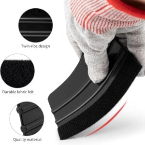 Black Felt Edge Vinyl Squeegee Tool