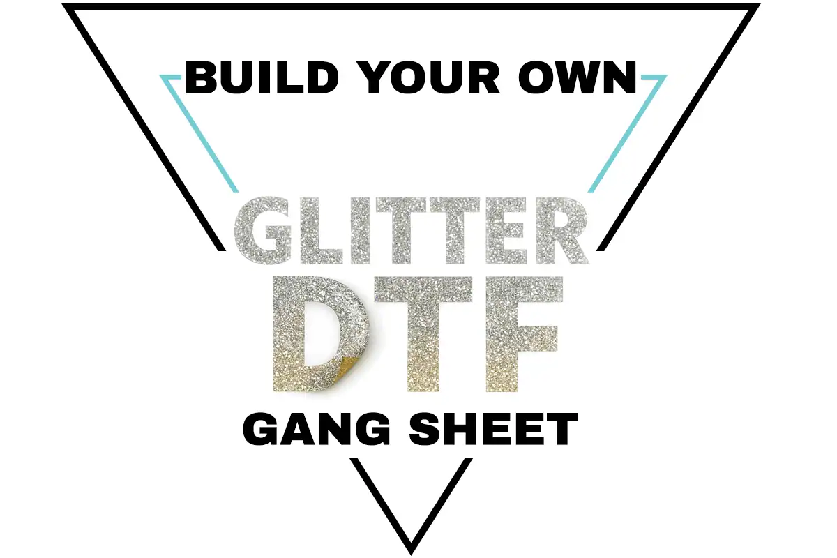 Sparkly glitter DTF transfer